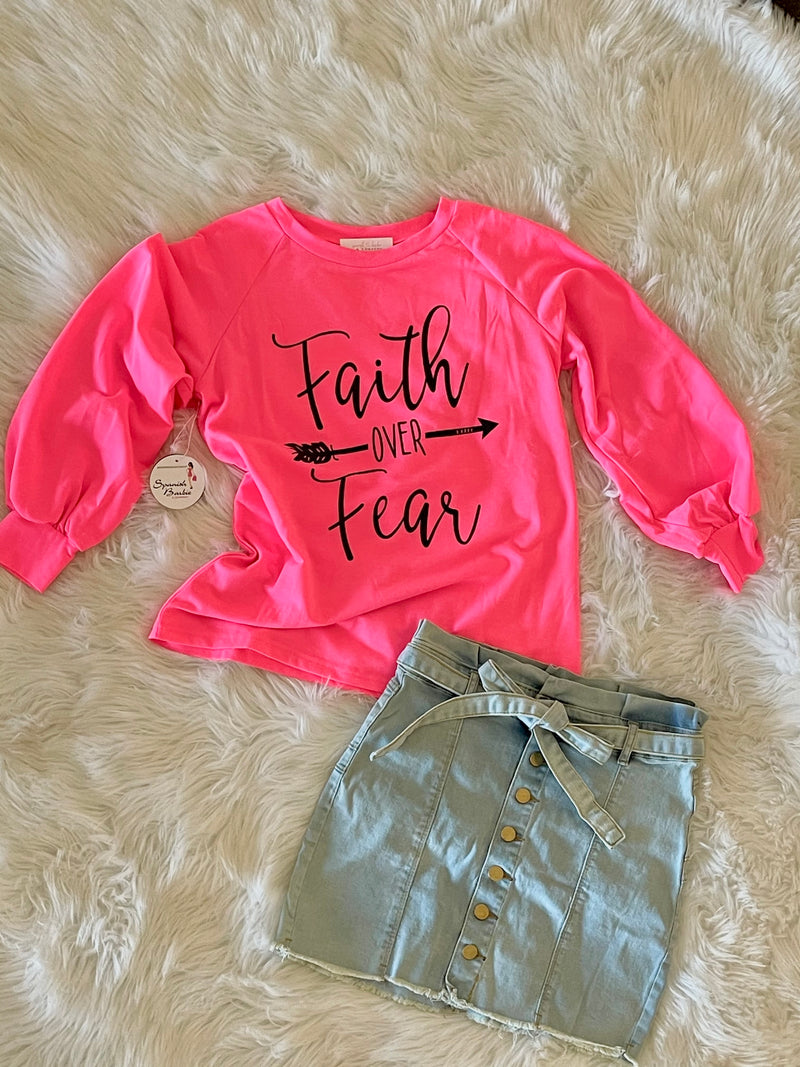 Faith Over Fear Top